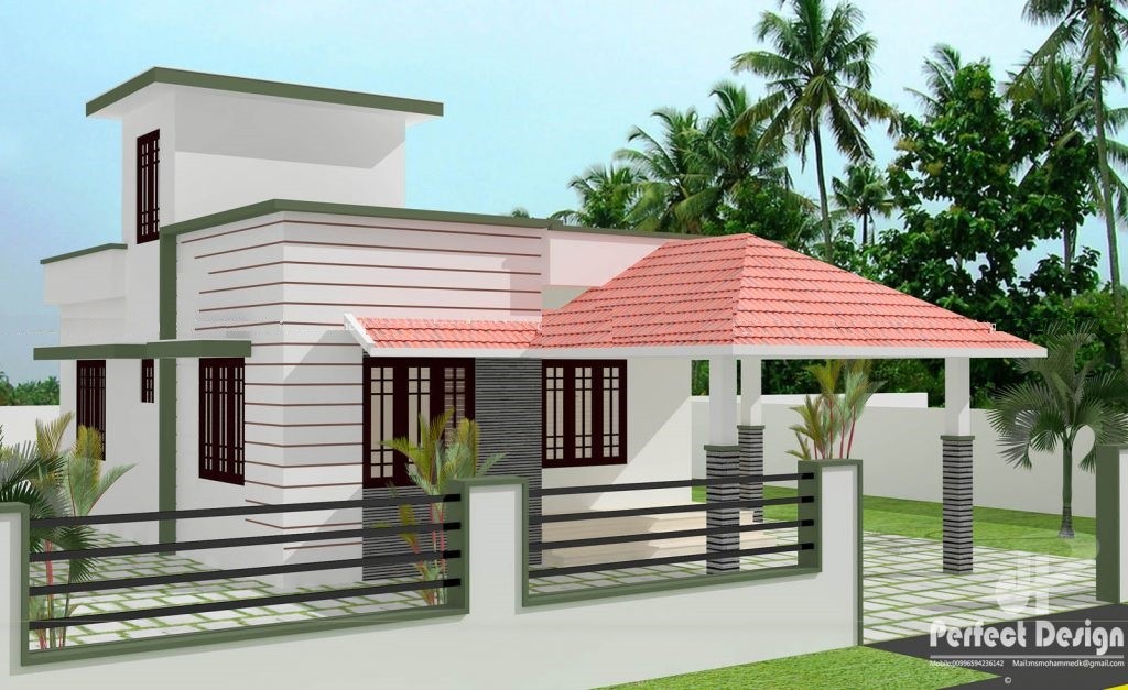 733 Square Feet 2 Bedroom Small Budget Home Design and Plan