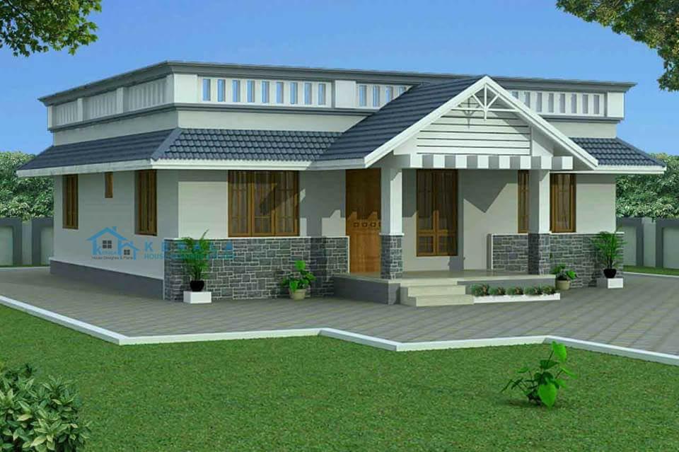 960 Square Feet 3 Bedroom Low Budget House Design and Plan