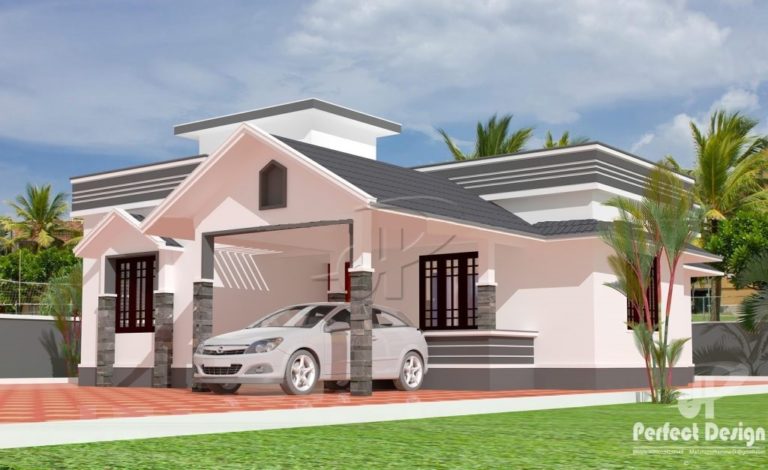 979 Square Feet 2 Bedroom Single Floor Home Design and Plan