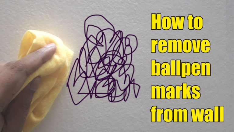 How to remove ball pen marks from your wall