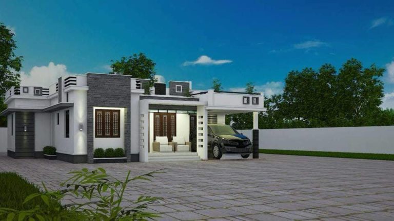 1773 Square Feet 3 Bedroom Single Floor Modern Home Design and Plan