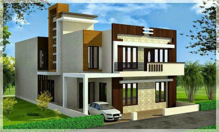 2215 Square Feet 5 Bedroom Contemporary Style Modern Two Story House With Plan