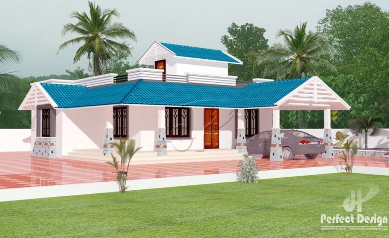 1067 Square Feet 2 Bedroom Single Floor Budget Home Design and Plan