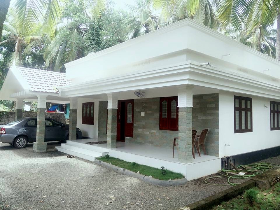 1068 Square Feet 2 Bedroom Single Floor Modern Home Design and Plan