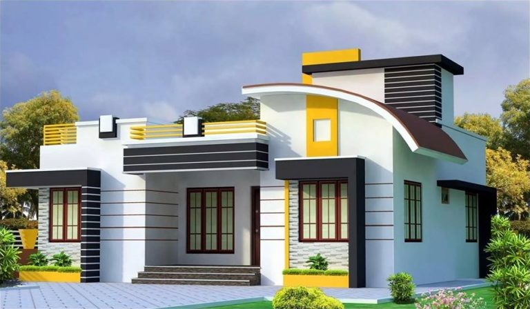 1167 Square Feet 3 Bedroom Single Floor Modern Home Design and Plan