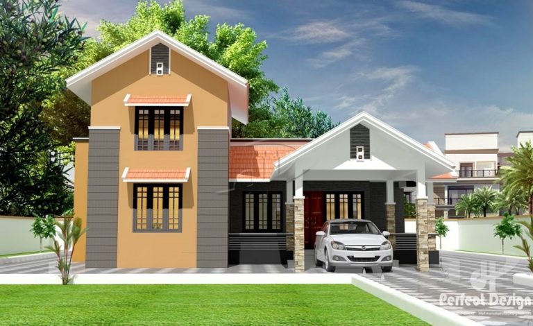 1345 Square Feet 3 Bedroom Single Floor Modern Home Design and Plan