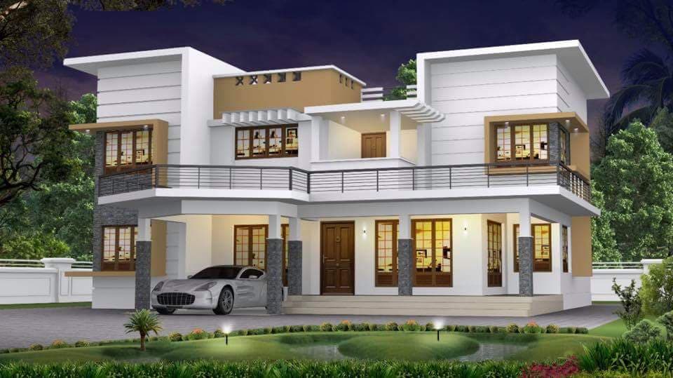 2740 Square Feet 4 Bedroom Contemporary Modern Big Home Design and Plan