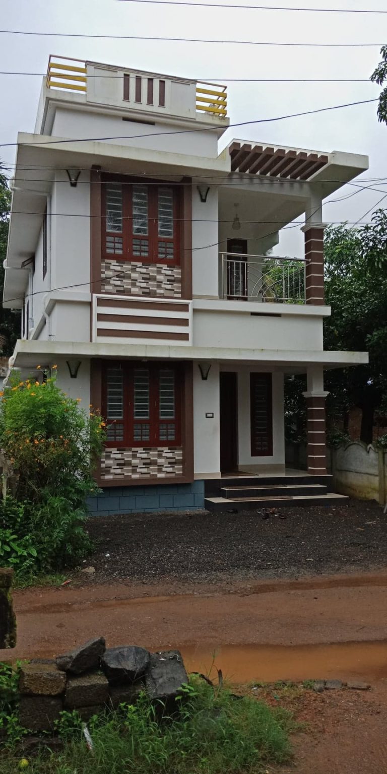 1400 Square 3 Bedroom Double Floor Low Budget Home Design