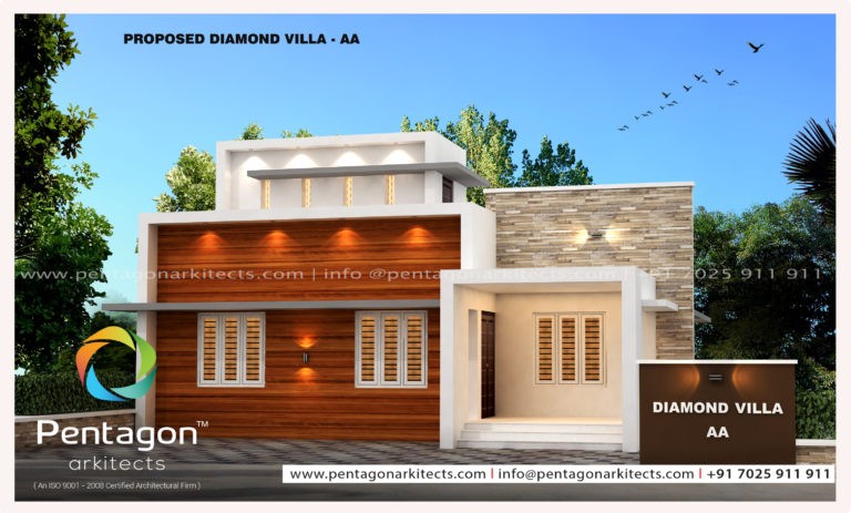 956 Square Feet 3 Bedroom Single Floor Low budget Home Design and Plan