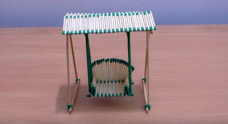 How to Make Matchstick Miniature Swing