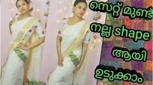 set saree wearing