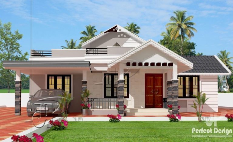 1220 Square Feet 3 Bedroom Single Floor Modern Simple Home Home Design and Plan