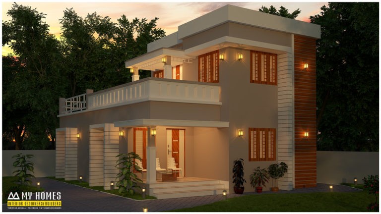 1400 Square Feet 3 Bedroom Low Budget Kerala Style Beautiful Double Floor Home