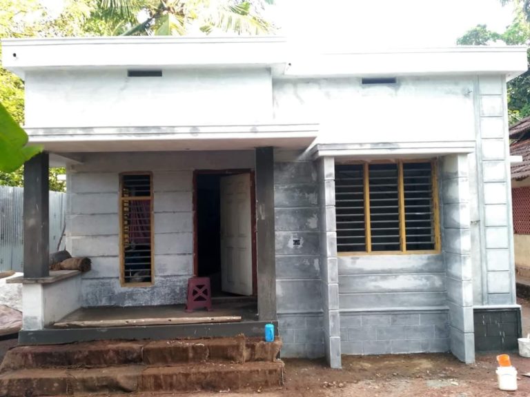 540 Square Feet 2 Bedroom Low Budget Single Floor House with Plan