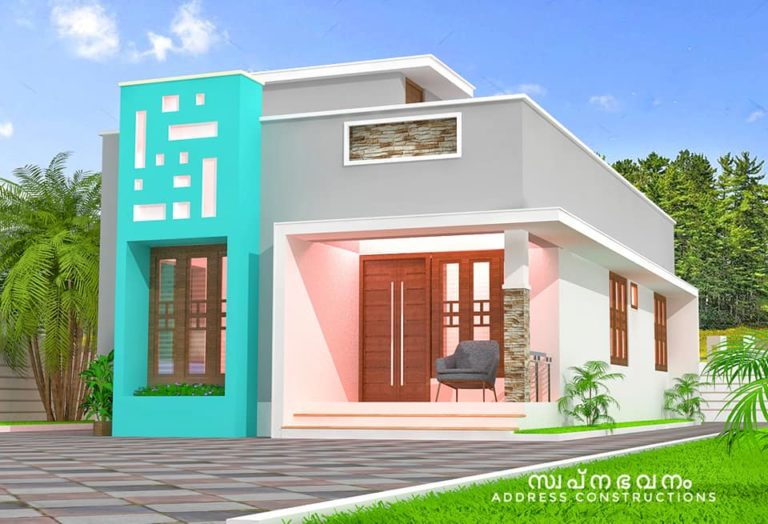 850 Square Feet 2 Bedroom Low Budget Home Design and Plan
