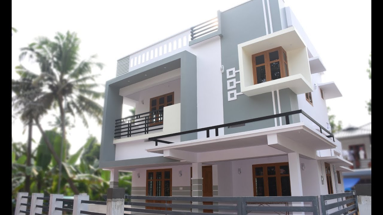 4.5 Cent and 1650 Square Feet 3 Bedroom Double Floor Modern Home For Sale