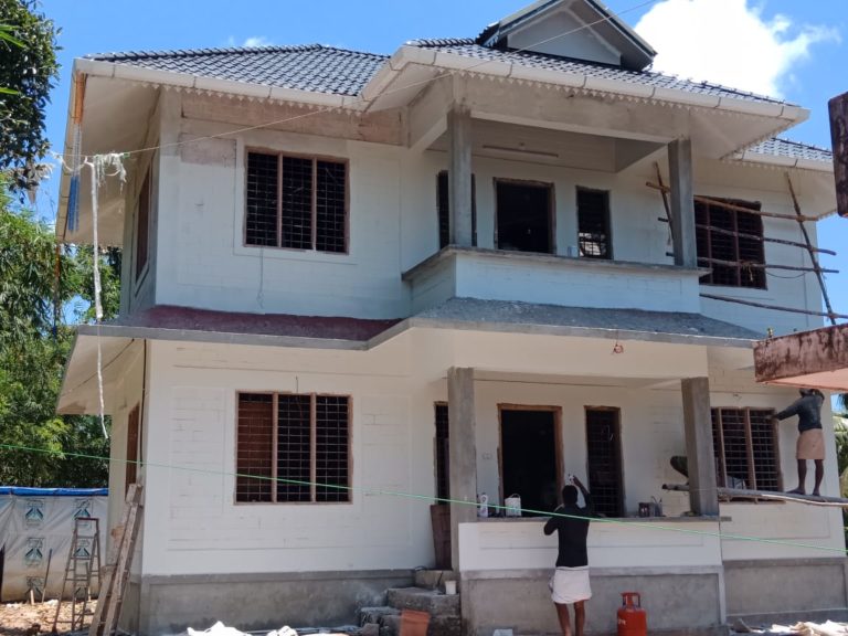 1162 Square Feet 3 Bedroom Double Floor Low Budget Beautiful House at Chambakulam, Alappuzha