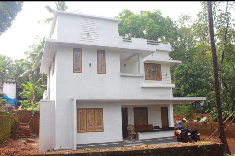 Double Floor Beautiful and Modern 4 Bedroom 1800 SQ FT House with plan and interior images