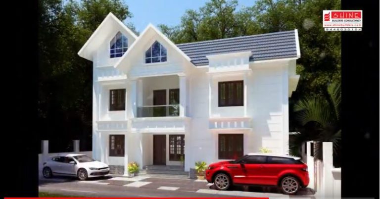 Approximate 2000 Square Feet 4 BHK Modern Double Floor Amazing Home and Plan