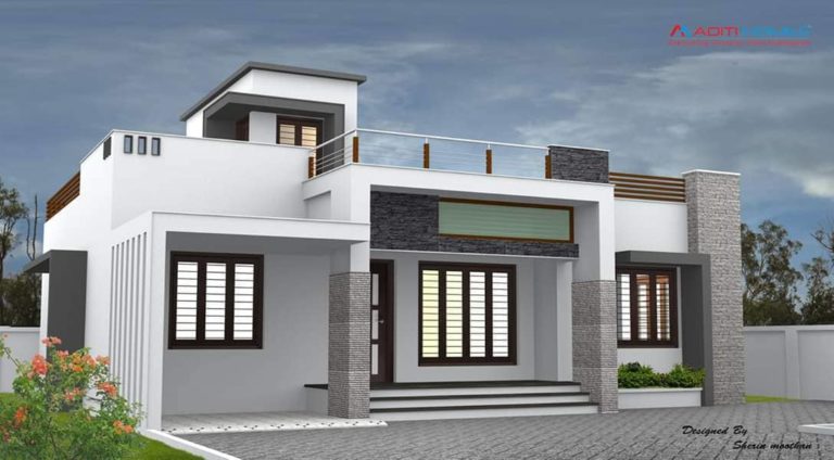 850 Square Feet Low Budget 2 BHK Single Floor Contemporary Style Modern Home Design