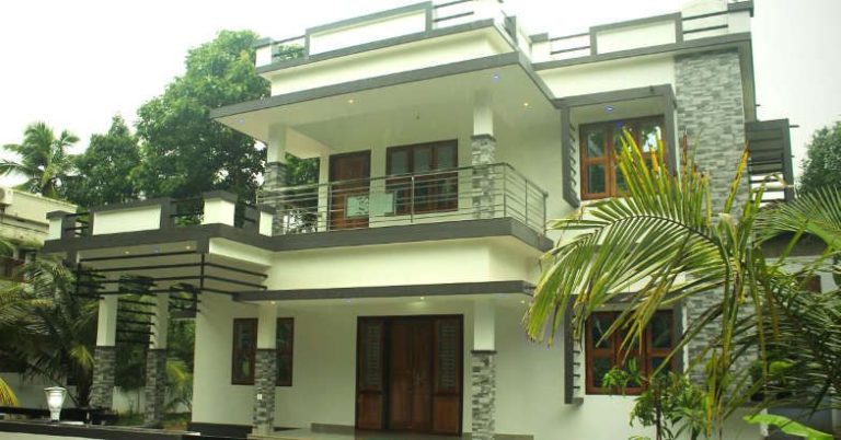 1860 Square Feet 3 Bedroom Contemporary Style Modern Double Floor House and Plan