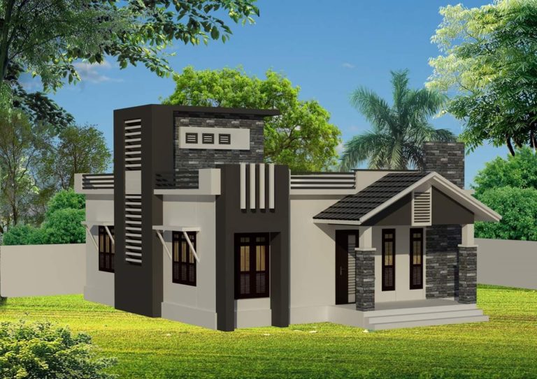 900 Sq Ft 2 BHK Single Floor Modern Simple and Supper House Design