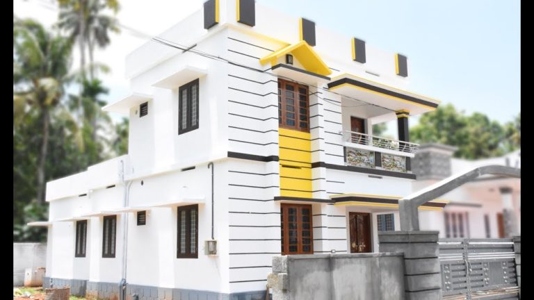 1600 Square Feet 4 Bedroom Modern Double Floor Home at 5.2 Cent Land at Chalakkudy