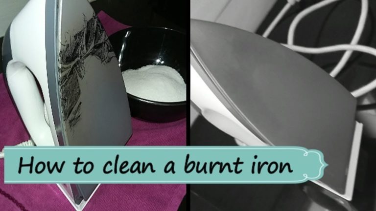 How to clean a burnt iron