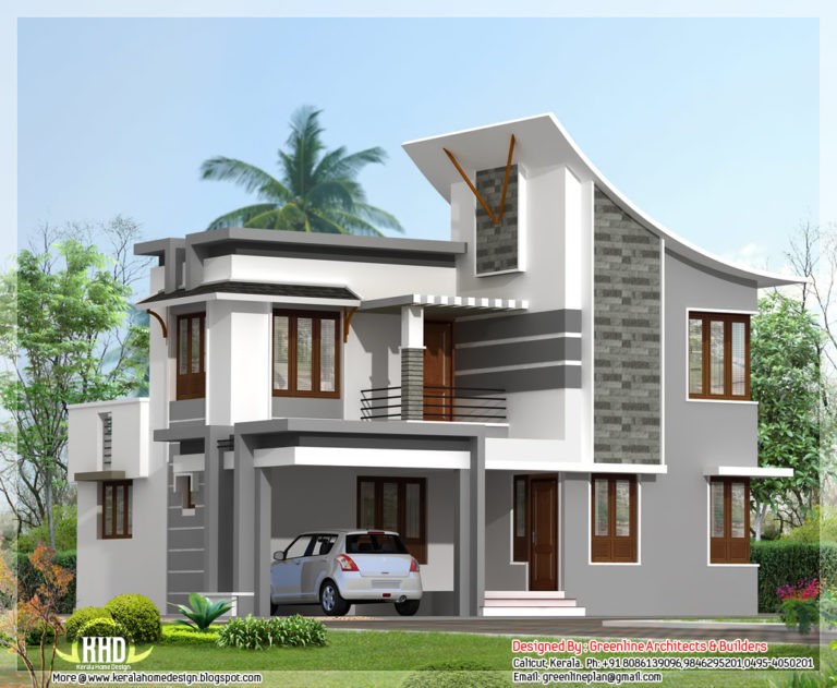 1880 Square Feet 3 Bedroom Double Floor Modern Contemporary Style Home Design