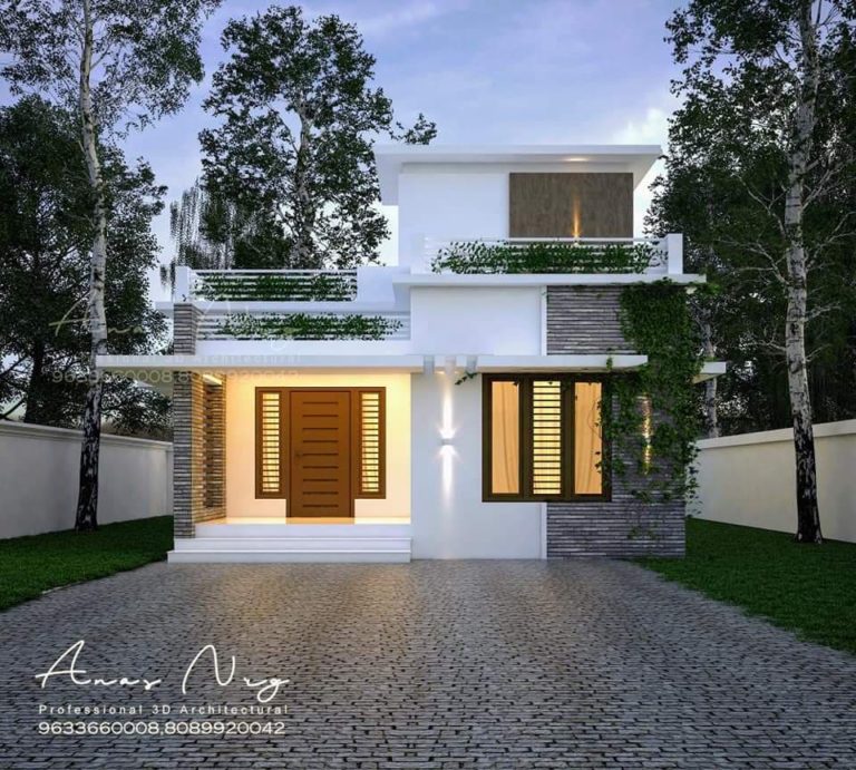 800 Square Feet 2 Bedroom Single Floor Modern Beautiful Home and Plan