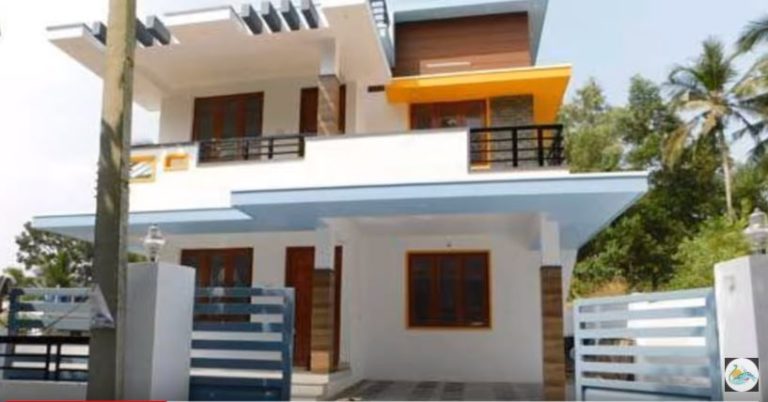 1750 Square Feet 4 Bhk Double Floor Contemporary Style Modern House at 4.5 Cent Land