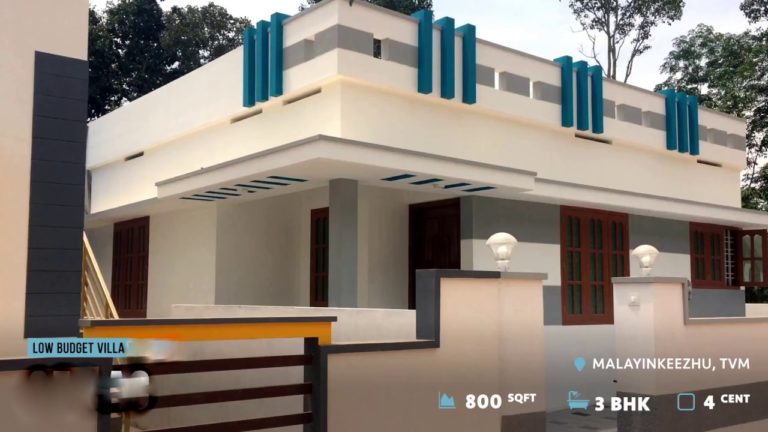 800 Square Feet 3 Attached Bedroom House at 4 Cent Plot Area at Trivandrum