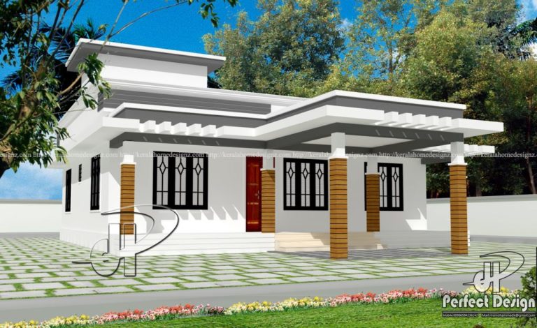 1194 Square Feet 3 Bedroom Single Floor Modern home Design and Plan