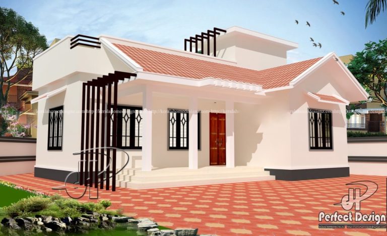 969 Square Feet 2 Bedroom Traditional Kerala Style Home and Plan