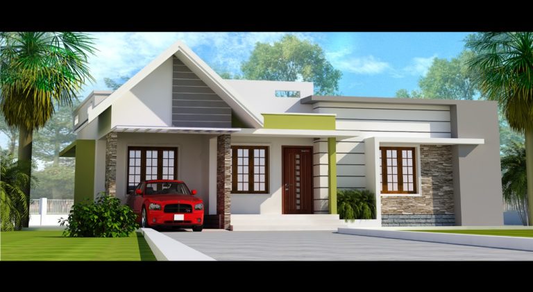 1300 Sq Ft 3 BHK Single Floor Modern Beautiful Home Design