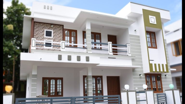 1550 Square Feet 3 Bedroom Flat Roof Modern Double Floor Home at 4 Cent Plot
