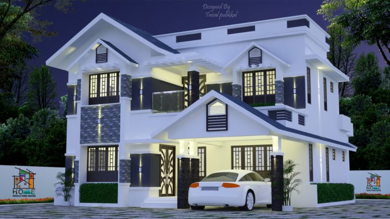2040 Square Feet 4 Bedroom Colonial Chic Contemporary Beautiful Home