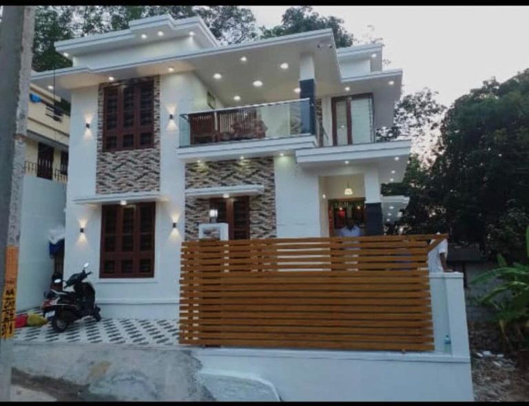 4 Bedroom Modern Flat Roof Double Floor Home For 26 Lack at 2.97 Cent Plot