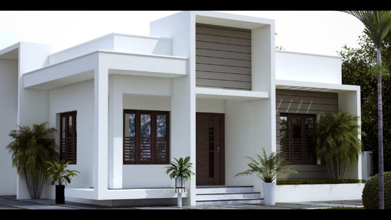 1022 Square Feet 2 Bedroom Contemporary Style Single Floor Modern Home
