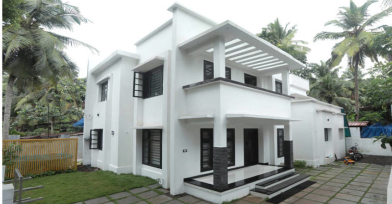 2450 Square Feet 5 Bedroom Contemporary Style Double Floor Modern Home and Plan