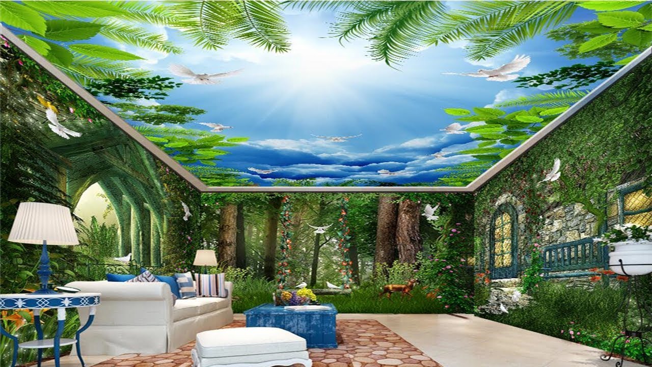 3D Wall Mural Trees - Home Pictures :: Easy Tips