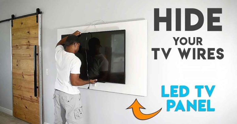 How to make a TV panel – Wall mount a TV and hide the wires