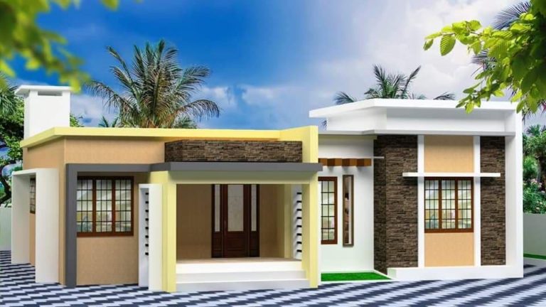 1517 Square Feet 4 Bedroom Single Floor Modern Low Budget Amazing House and Plan