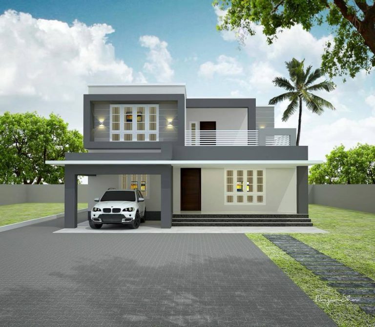 1820 Square Feet 4 Bedroom Contemporary Style Two Floor Wonderful House and Plan