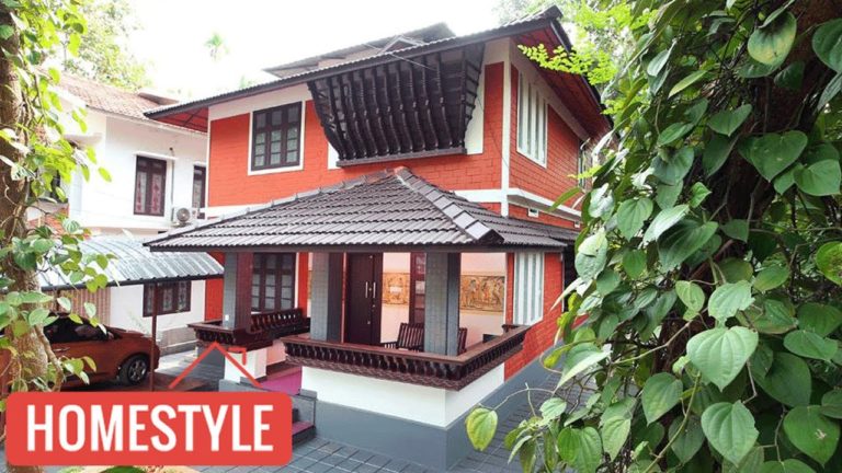 1700 Square Feet 3 Bedroom Traditional Kerala Style Beautiful House at 10 Cent Plot