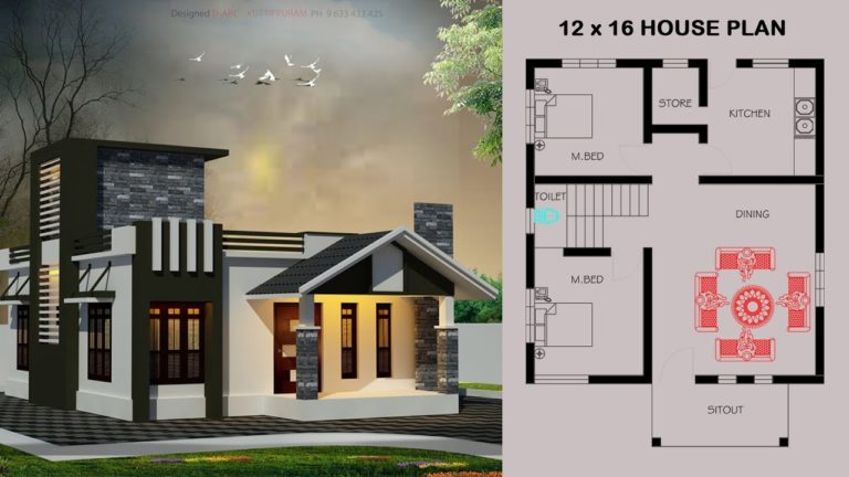 1000 Square Feet 2 Bedroom Single Floor Modern Low Budget Beautiful House and Plan
