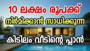 1000 sq ft 2 bedroom single floor house for 10 lack and plan