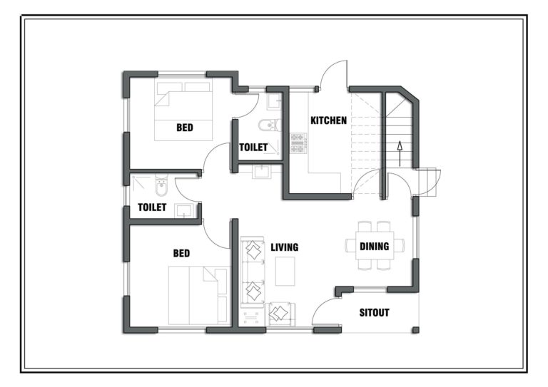 650 Square Feet 2 Bedroom Single Floor Low Budget Beautiful House And Plan Home Pictures