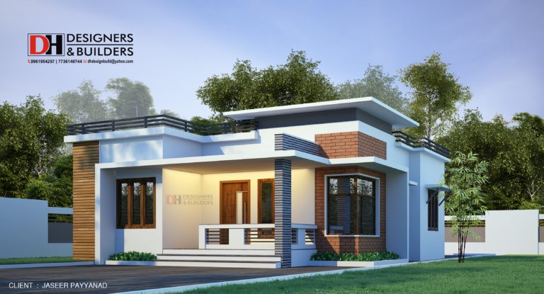 930 sq ft 2 bedroom single floor contemporary modern beautiful house