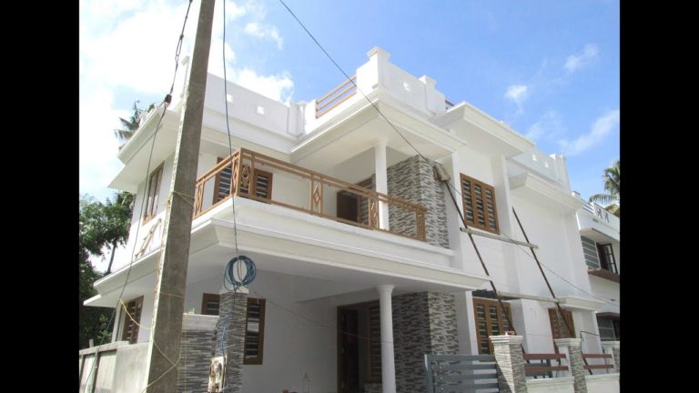 1400 sq ft 3 bedroom flat roof modern two floor house at 3 cent plot
